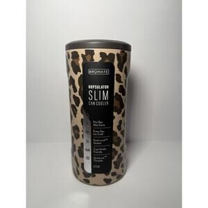 BruMate Limited Edition LEOPARD LATTE Hopsulator Slim Can Cooler BNWT